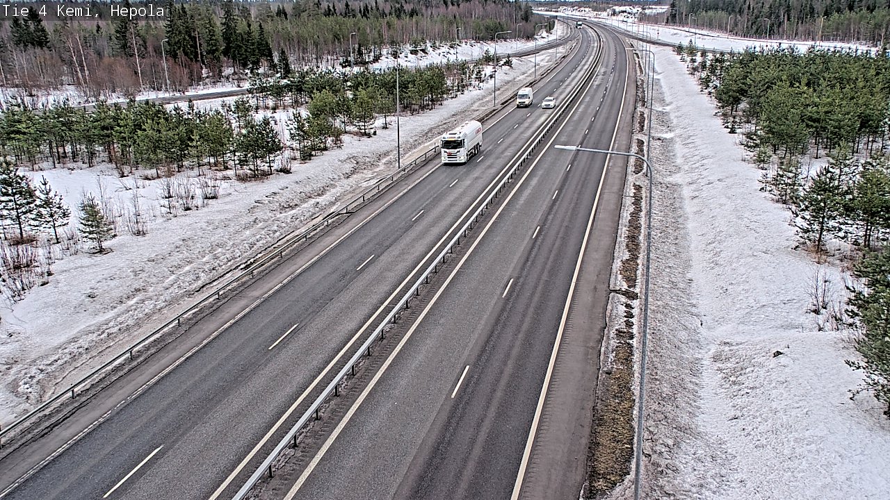 Kelikamerat Kuva Tie 4 Kemi, Hepola, Kemi, Lappi
