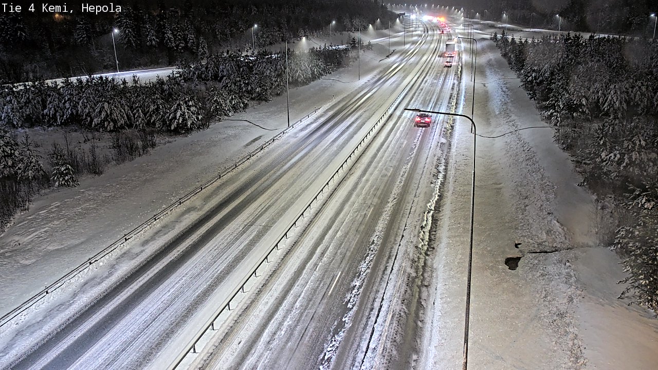 Weather Camera Image Väg 4 Kemi, Hepola, Kemi, Lappi