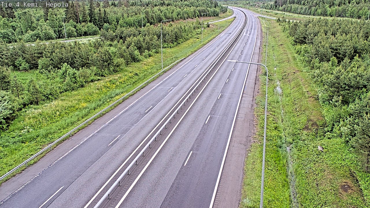 Kelikamerat Kuva Tie 4 Kemi, Hepola, Kemi, Lappi