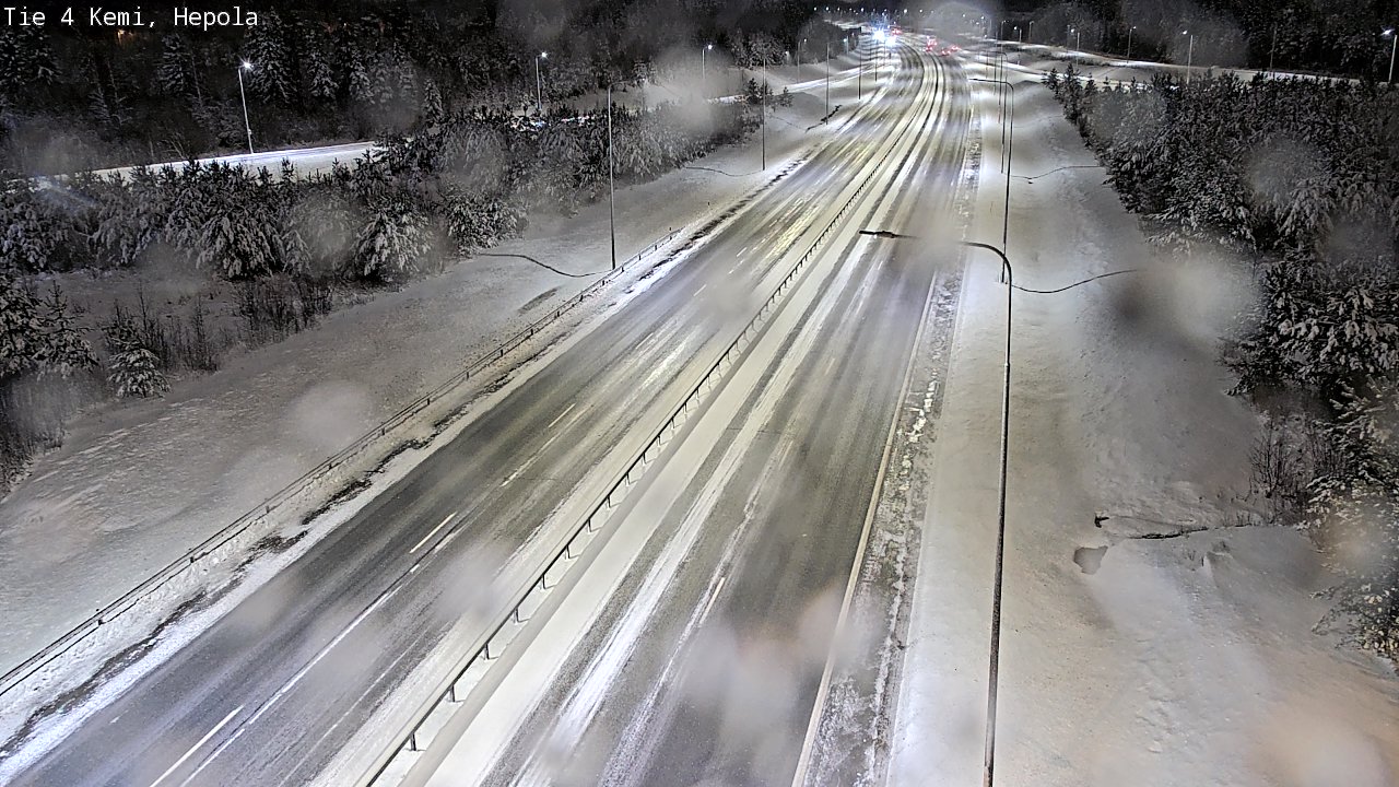 Weather Camera Image Väg 4 Kemi, Hepola, Kemi, Lappi