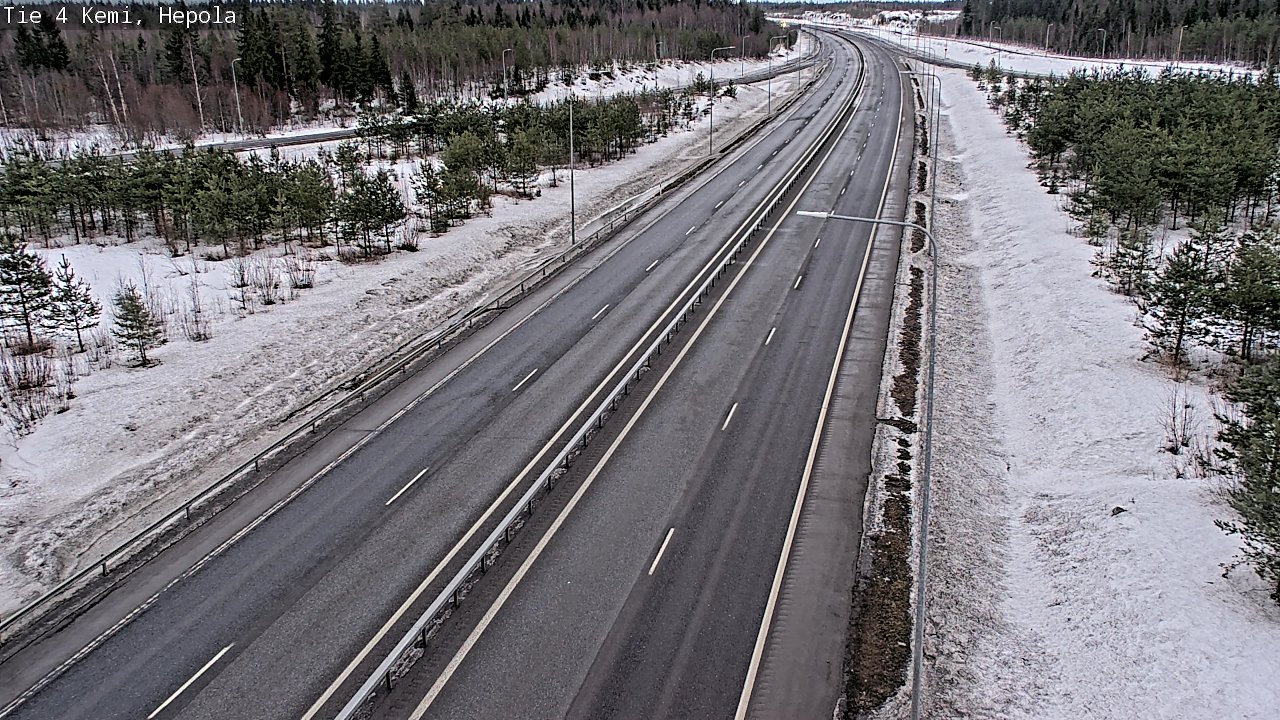Kelikamerat Kuva Tie 4 Kemi, Hepola, Kemi, Lappi
