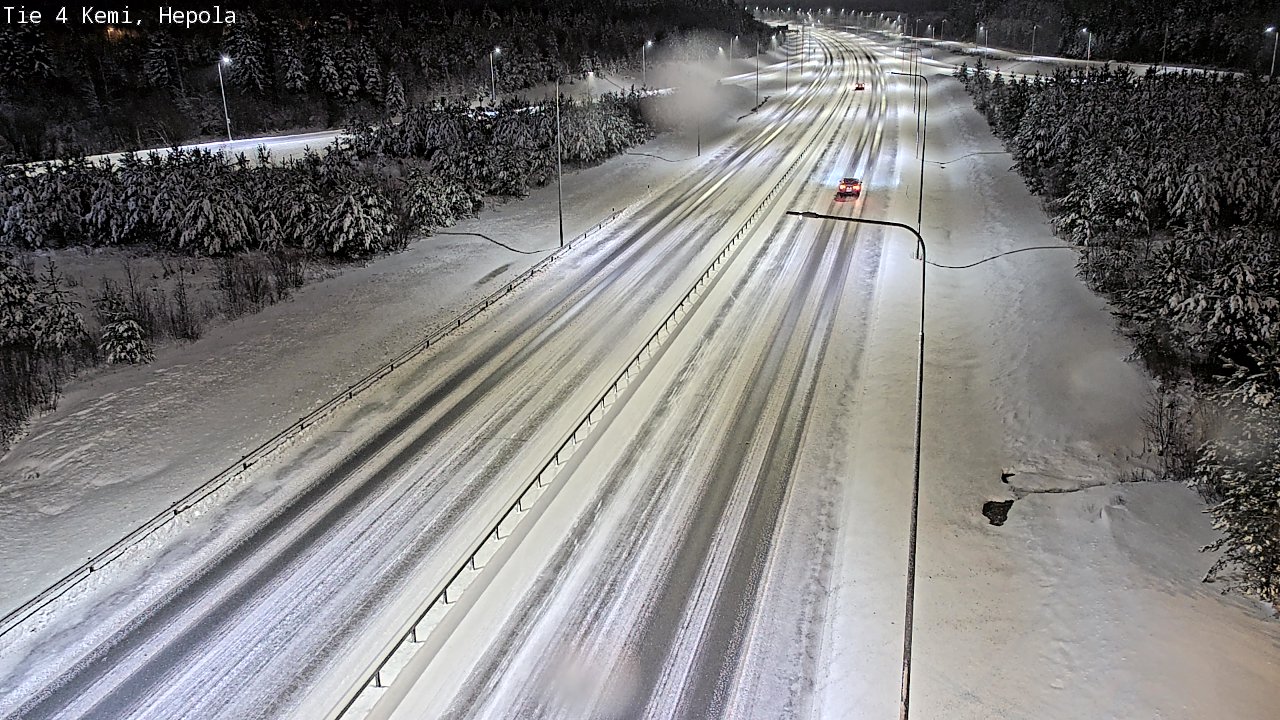 Weather Camera Image Väg 4 Kemi, Hepola, Kemi, Lappi
