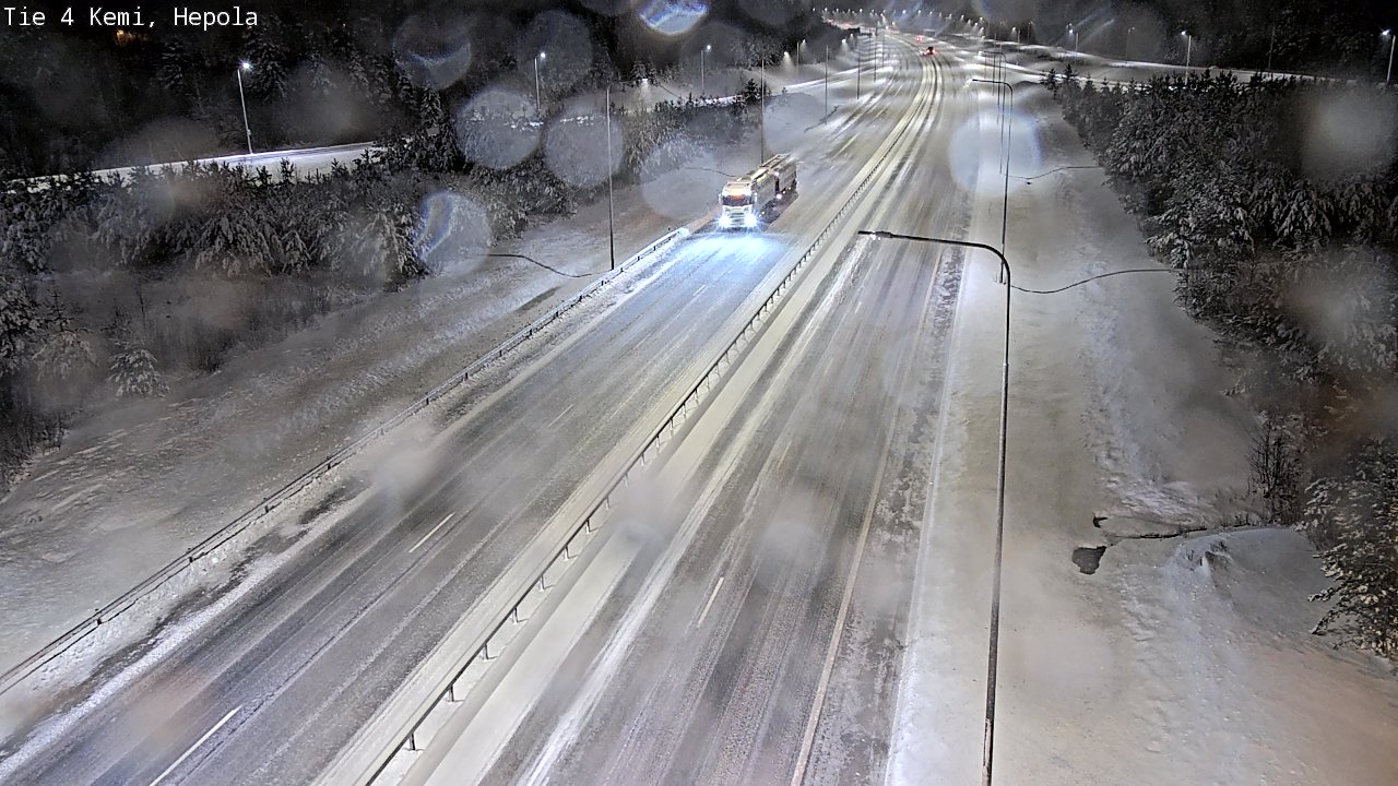 Weather Camera Image Väg 4 Kemi, Hepola, Kemi, Lappi