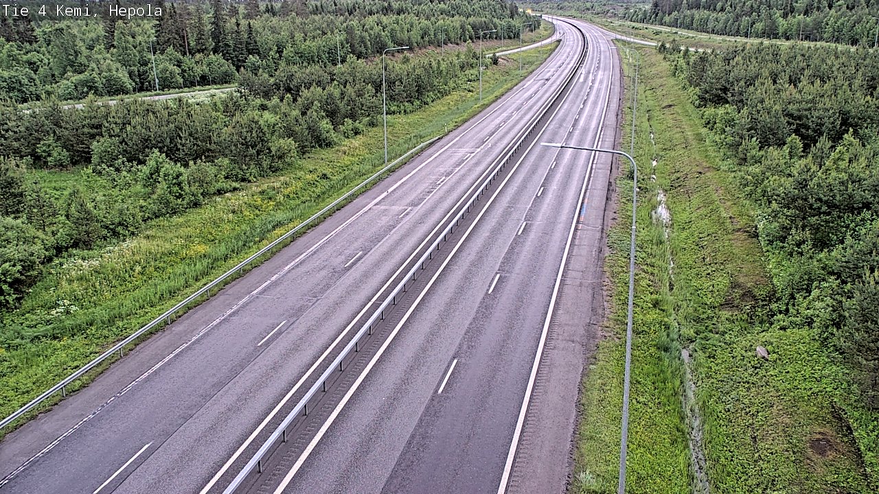 Kelikamerat Kuva Tie 4 Kemi, Hepola, Kemi, Lappi