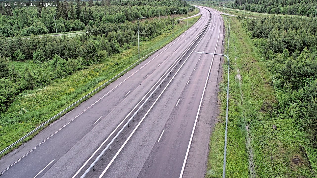 Kelikamerat Kuva Tie 4 Kemi, Hepola, Kemi, Lappi