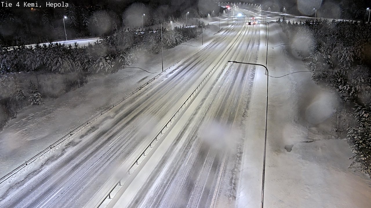 Weather Camera Image Väg 4 Kemi, Hepola, Kemi, Lappi
