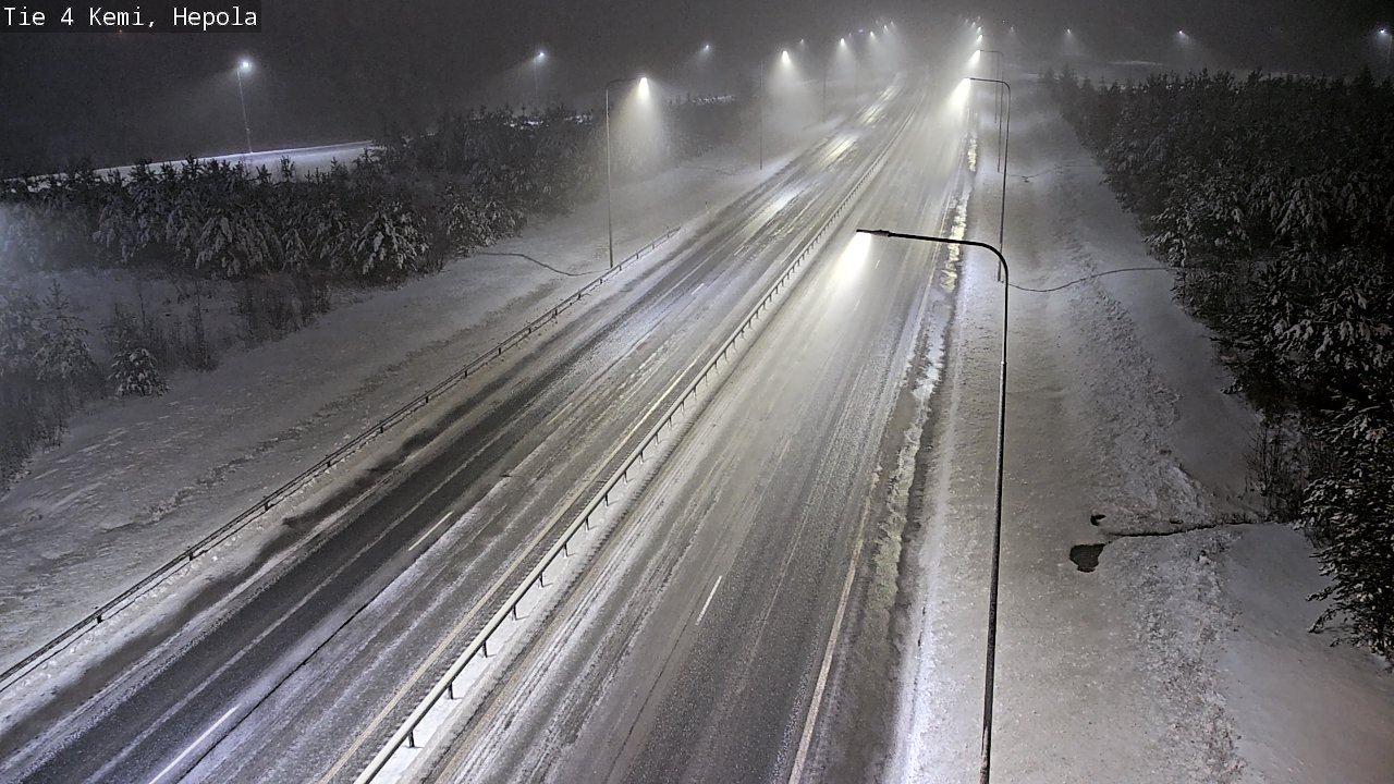 Weather Camera Image Väg 4 Kemi, Hepola, Kemi, Lappi