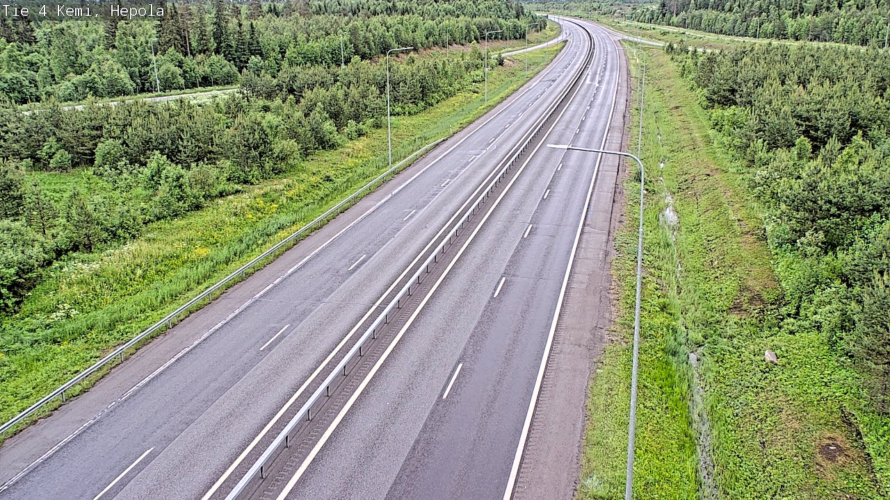 Kelikamerat Kuva Tie 4 Kemi, Hepola, Kemi, Lappi