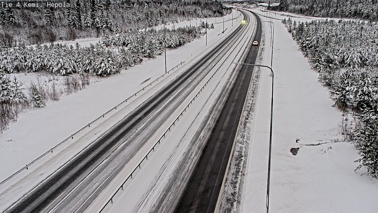 Weather Camera Image Väg 4 Kemi, Hepola, Kemi, Lappi