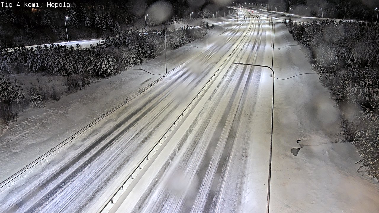 Weather Camera Image Väg 4 Kemi, Hepola, Kemi, Lappi