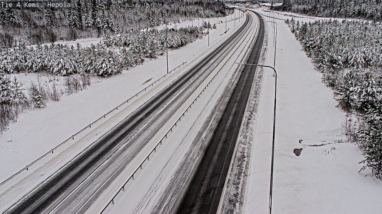 Weather Camera Image Väg 4 Kemi, Hepola, Kemi, Lappi