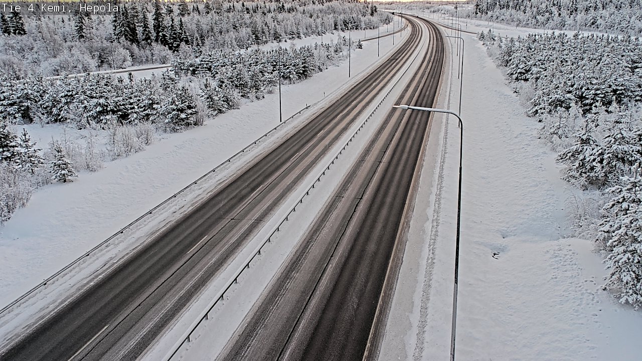 Weather Camera Image Väg 4 Kemi, Hepola, Kemi, Lappi