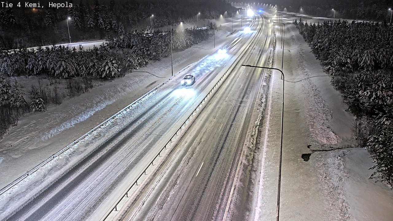 Weather Camera Image Väg 4 Kemi, Hepola, Kemi, Lappi