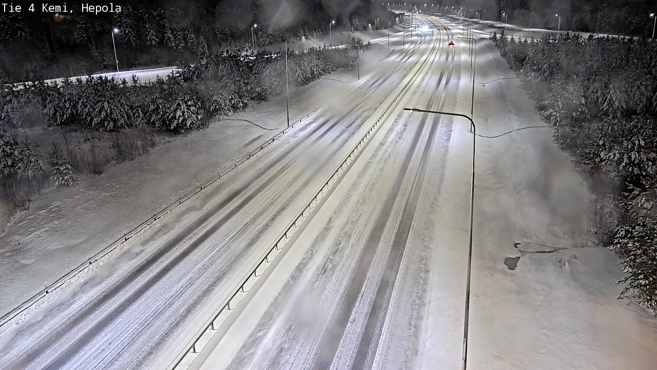 Weather Camera Image Väg 4 Kemi, Hepola, Kemi, Lappi