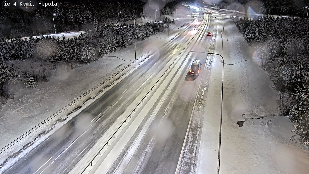 Weather Camera Image Väg 4 Kemi, Hepola, Kemi, Lappi