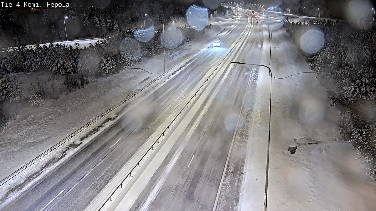 Weather Camera Image Väg 4 Kemi, Hepola, Kemi, Lappi