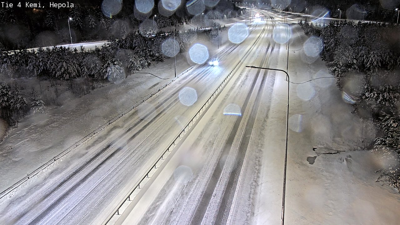 Weather Camera Image Väg 4 Kemi, Hepola, Kemi, Lappi