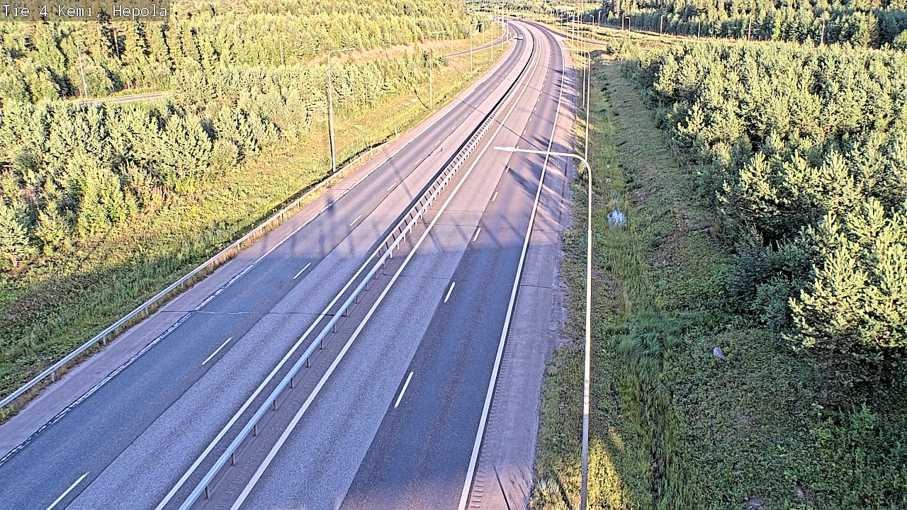 Kelikamerat Kuva Tie 4 Kemi, Hepola, Kemi, Lappi