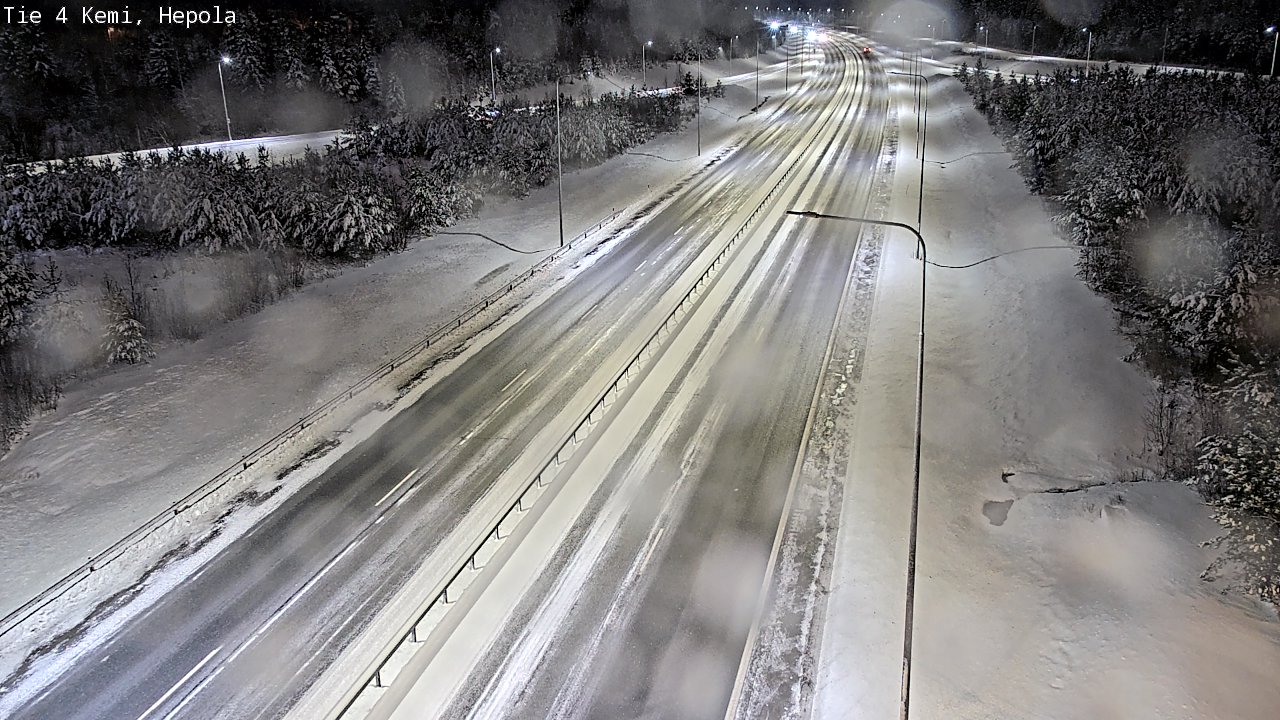 Weather Camera Image Väg 4 Kemi, Hepola, Kemi, Lappi