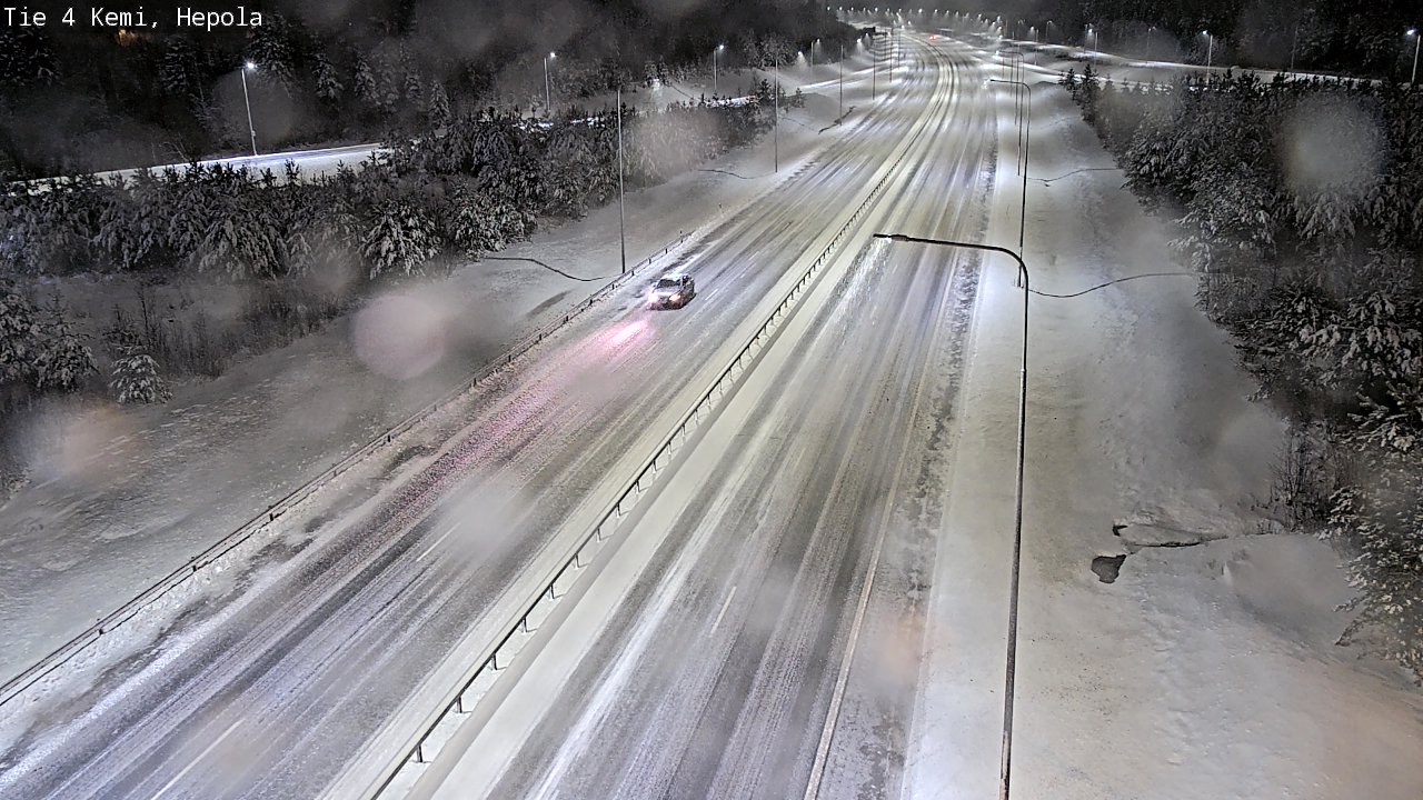 Weather Camera Image Väg 4 Kemi, Hepola, Kemi, Lappi