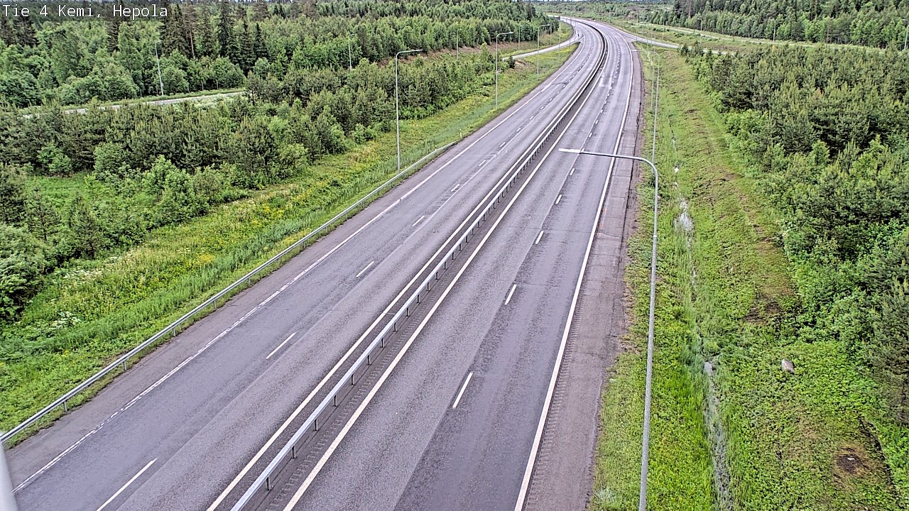 Kelikamerat Kuva Tie 4 Kemi, Hepola, Kemi, Lappi