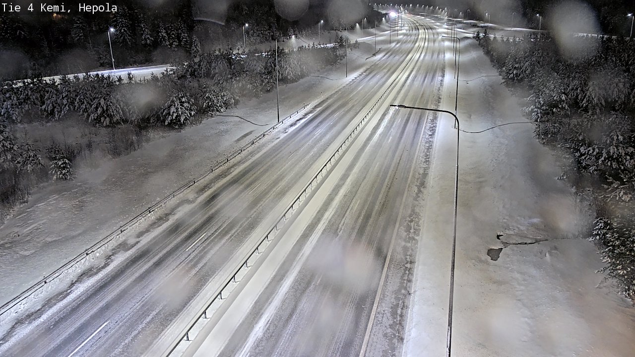 Weather Camera Image Väg 4 Kemi, Hepola, Kemi, Lappi