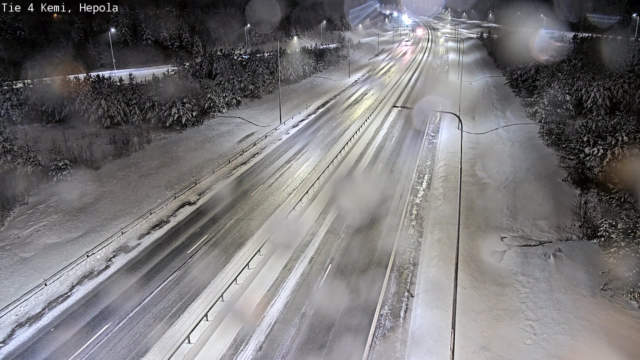 Weather Camera Image Väg 4 Kemi, Hepola, Kemi, Lappi