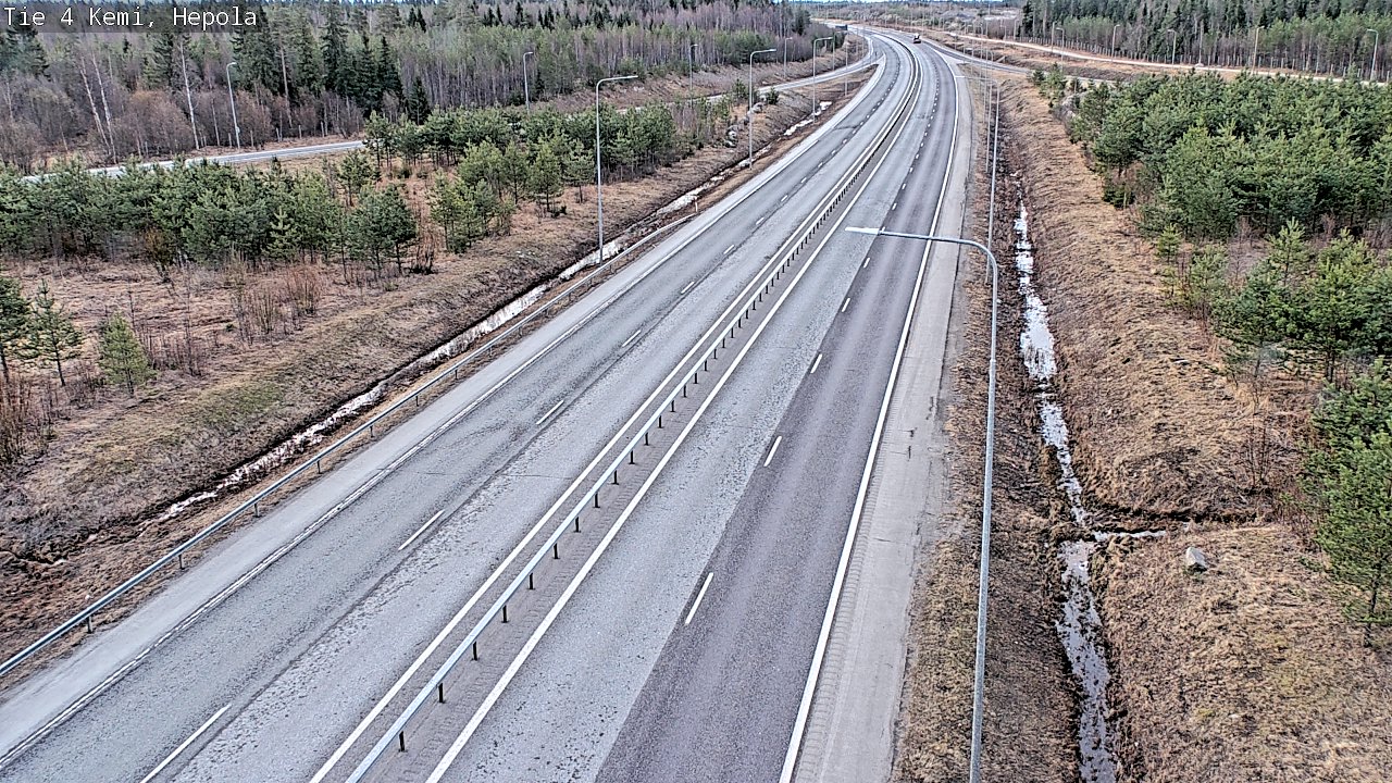 Weather Camera Image Väg 4 Kemi, Hepola, Kemi, Lappi