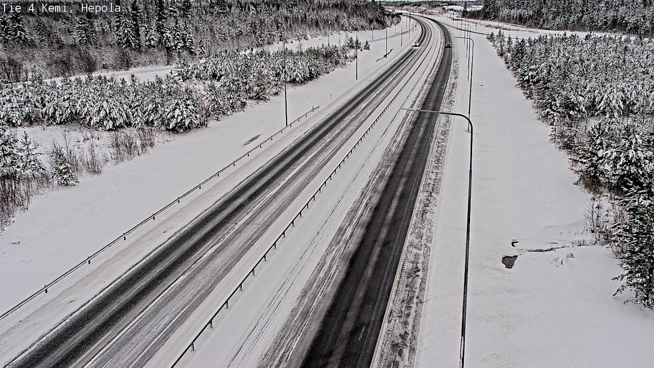 Weather Camera Image Väg 4 Kemi, Hepola, Kemi, Lappi