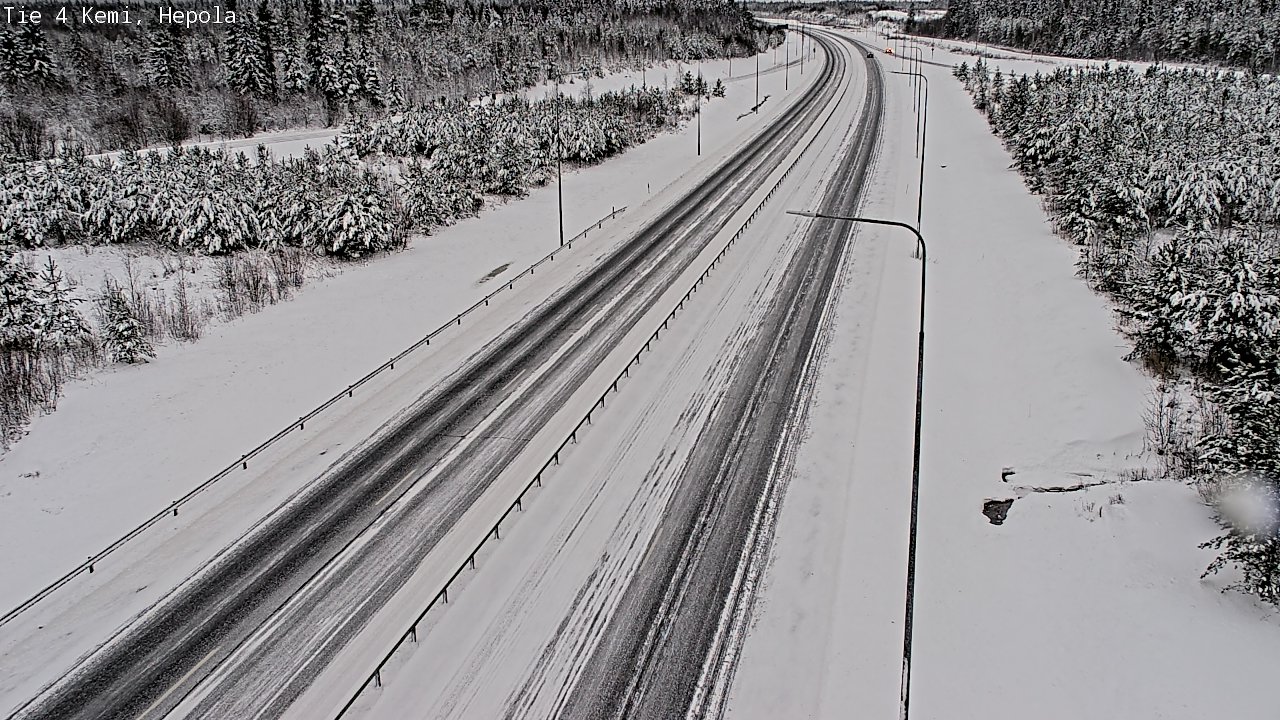 Weather Camera Image Väg 4 Kemi, Hepola, Kemi, Lappi