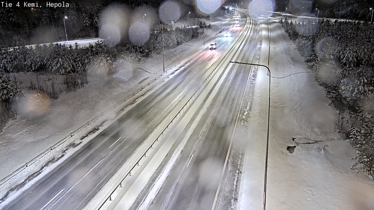 Weather Camera Image Väg 4 Kemi, Hepola, Kemi, Lappi