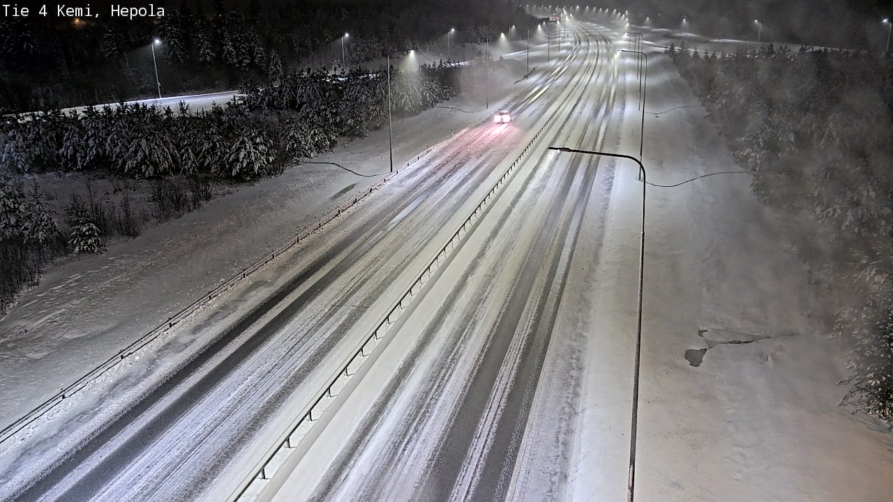 Weather Camera Image Väg 4 Kemi, Hepola, Kemi, Lappi
