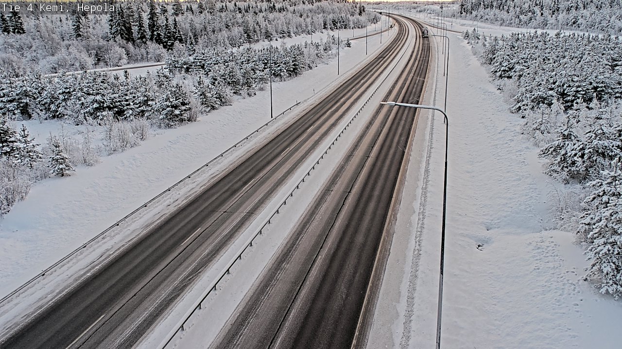 Weather Camera Image Väg 4 Kemi, Hepola, Kemi, Lappi