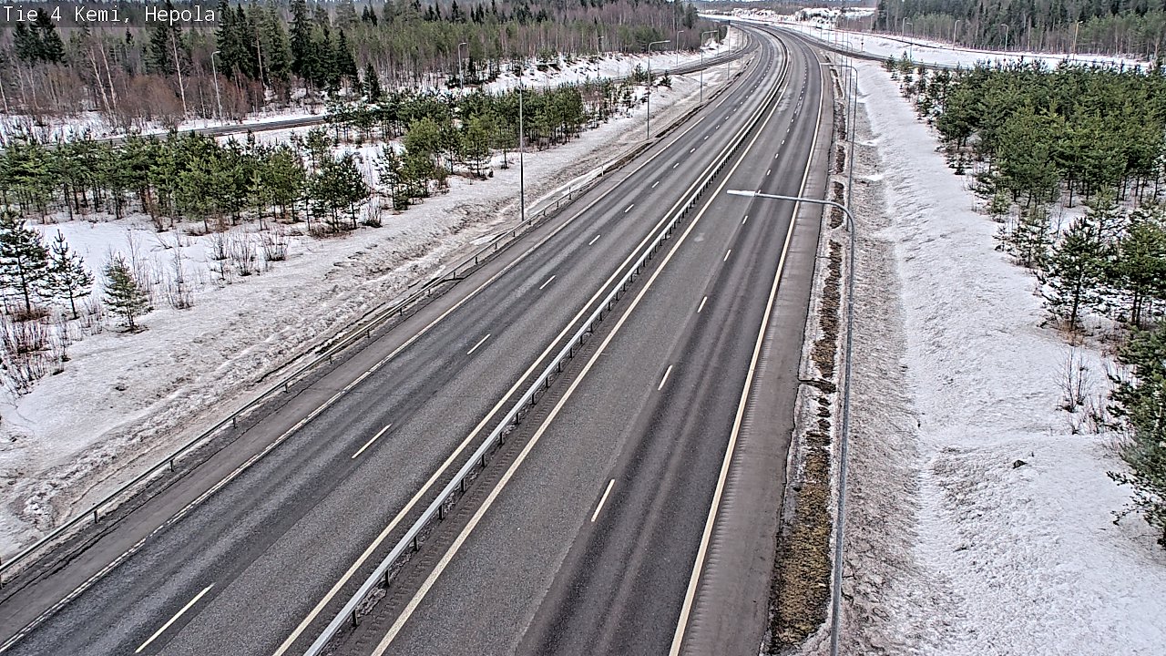 Weather Camera Image Road 4 Kemi, Hepola, Kemi, Lappi