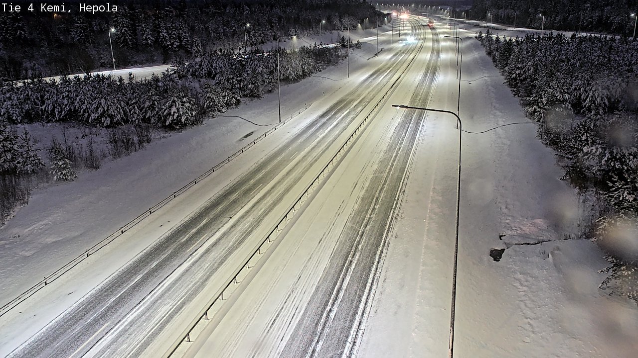 Weather Camera Image Väg 4 Kemi, Hepola, Kemi, Lappi