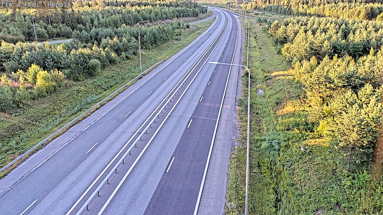 Weather Camera Image Road 4 Kemi, Hepola, Kemi, Lappi