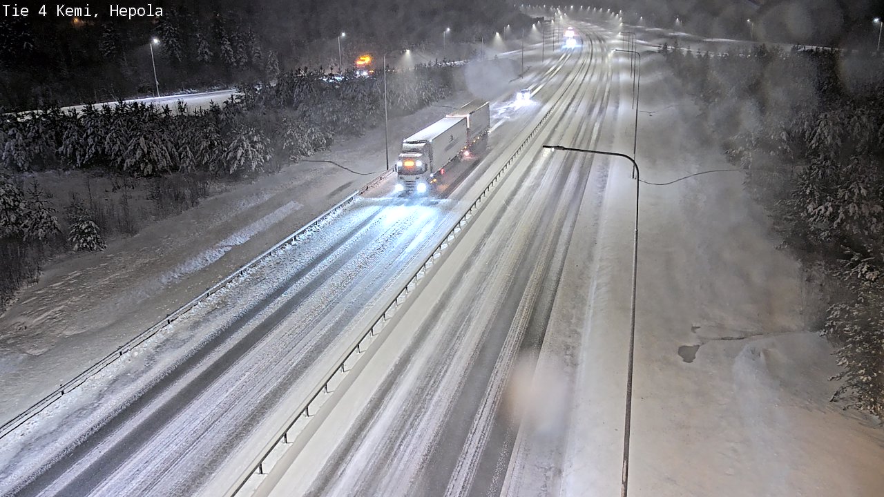 Weather Camera Image Väg 4 Kemi, Hepola, Kemi, Lappi