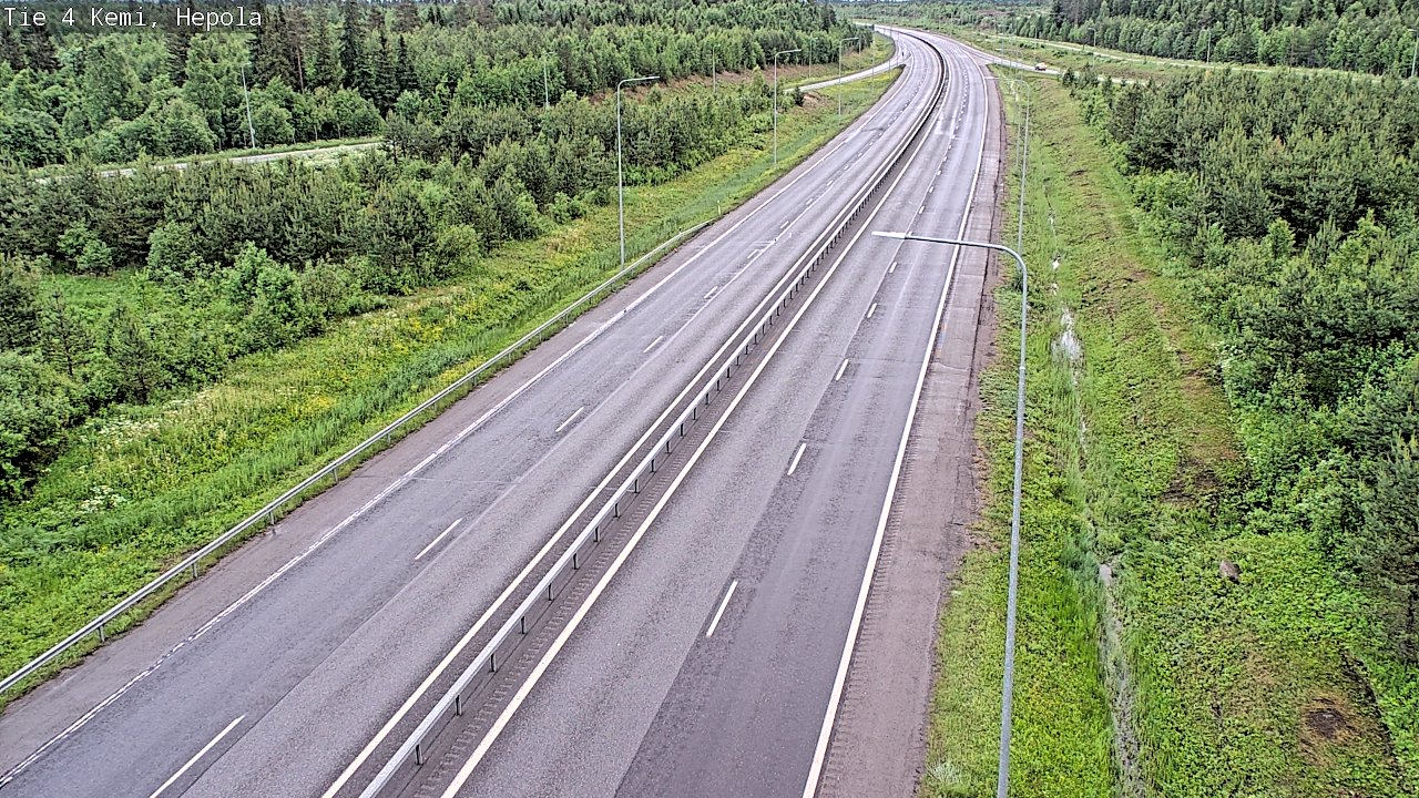 Kelikamerat Kuva Tie 4 Kemi, Hepola, Kemi, Lappi
