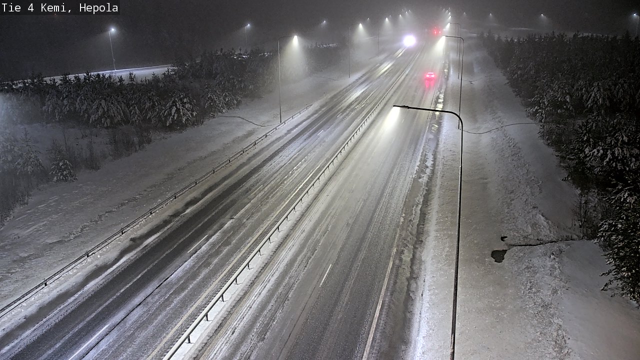 Weather Camera Image Väg 4 Kemi, Hepola, Kemi, Lappi