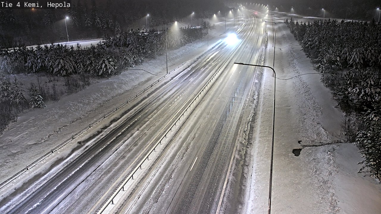 Weather Camera Image Väg 4 Kemi, Hepola, Kemi, Lappi