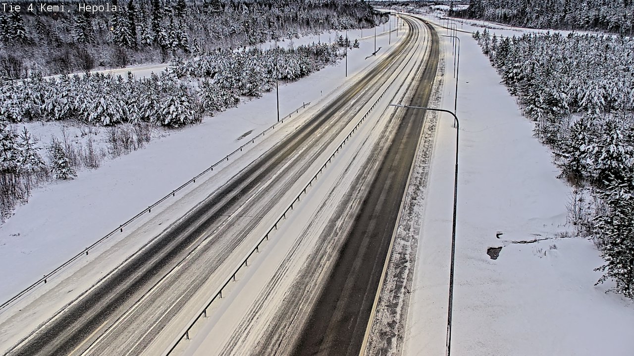 Weather Camera Image Väg 4 Kemi, Hepola, Kemi, Lappi