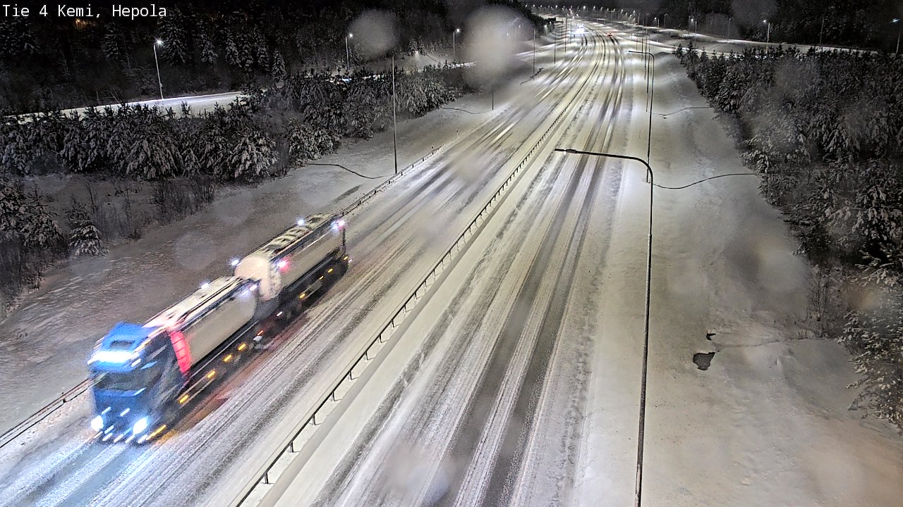 Weather Camera Image Väg 4 Kemi, Hepola, Kemi, Lappi