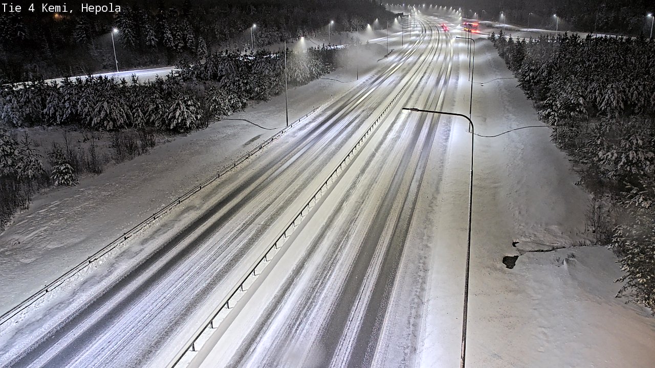 Weather Camera Image Väg 4 Kemi, Hepola, Kemi, Lappi