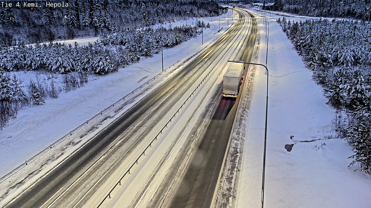 Weather Camera Image Väg 4 Kemi, Hepola, Kemi, Lappi