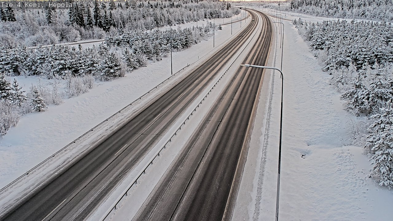 Weather Camera Image Väg 4 Kemi, Hepola, Kemi, Lappi