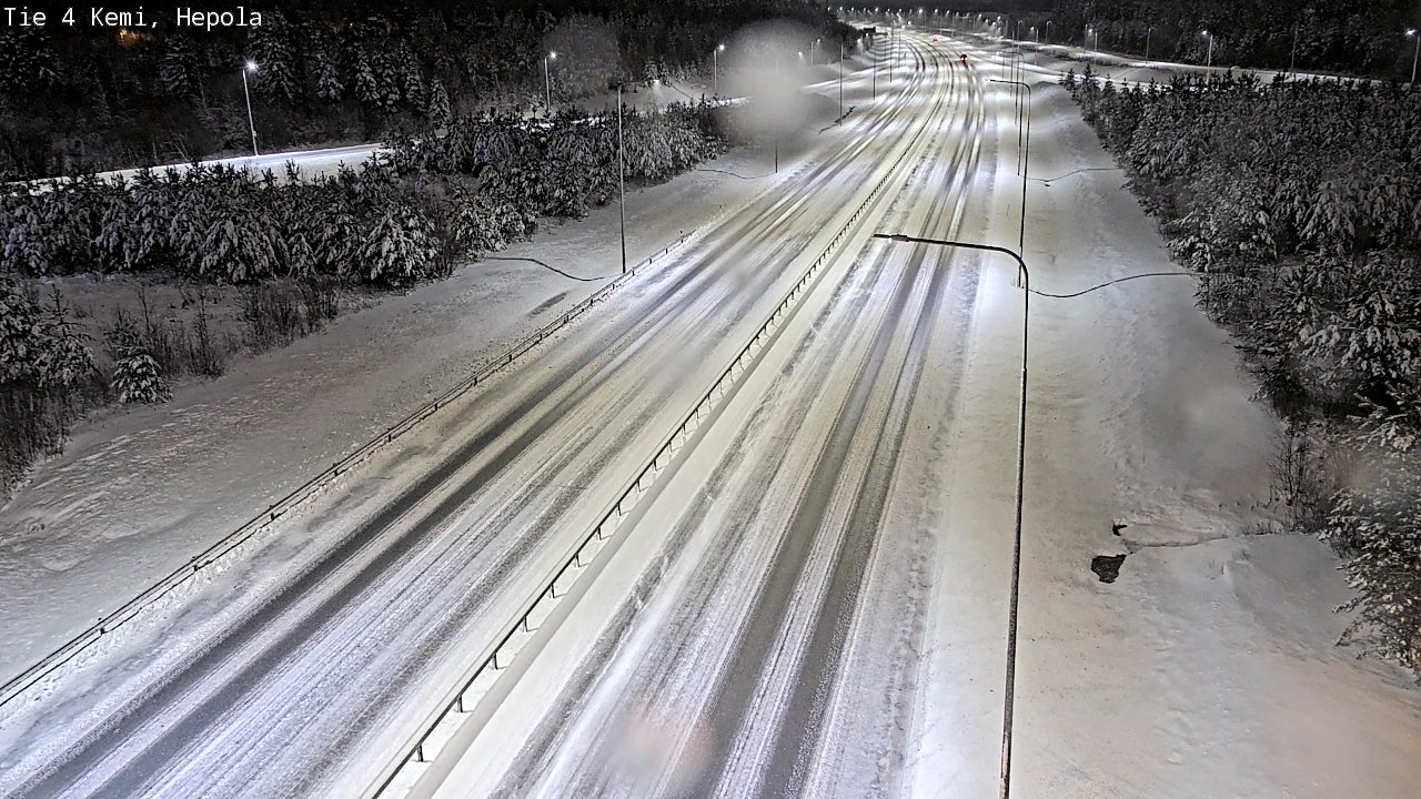 Weather Camera Image Väg 4 Kemi, Hepola, Kemi, Lappi