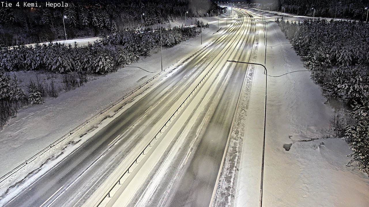 Weather Camera Image Väg 4 Kemi, Hepola, Kemi, Lappi