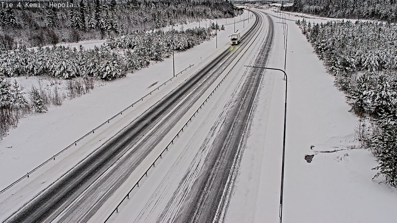 Weather Camera Image Väg 4 Kemi, Hepola, Kemi, Lappi
