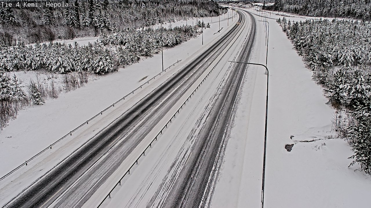 Weather Camera Image Väg 4 Kemi, Hepola, Kemi, Lappi