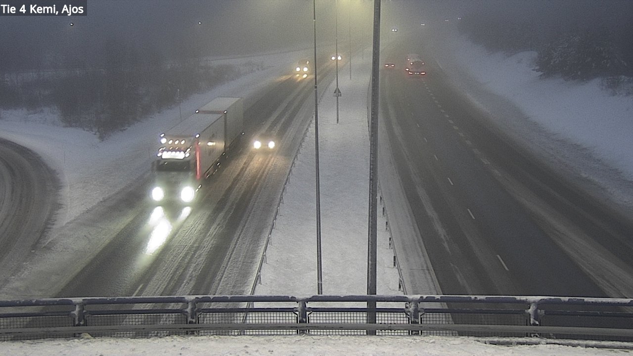 Weather Camera Image Väg 4 Kemi, Ajos, Kemi, Lappi